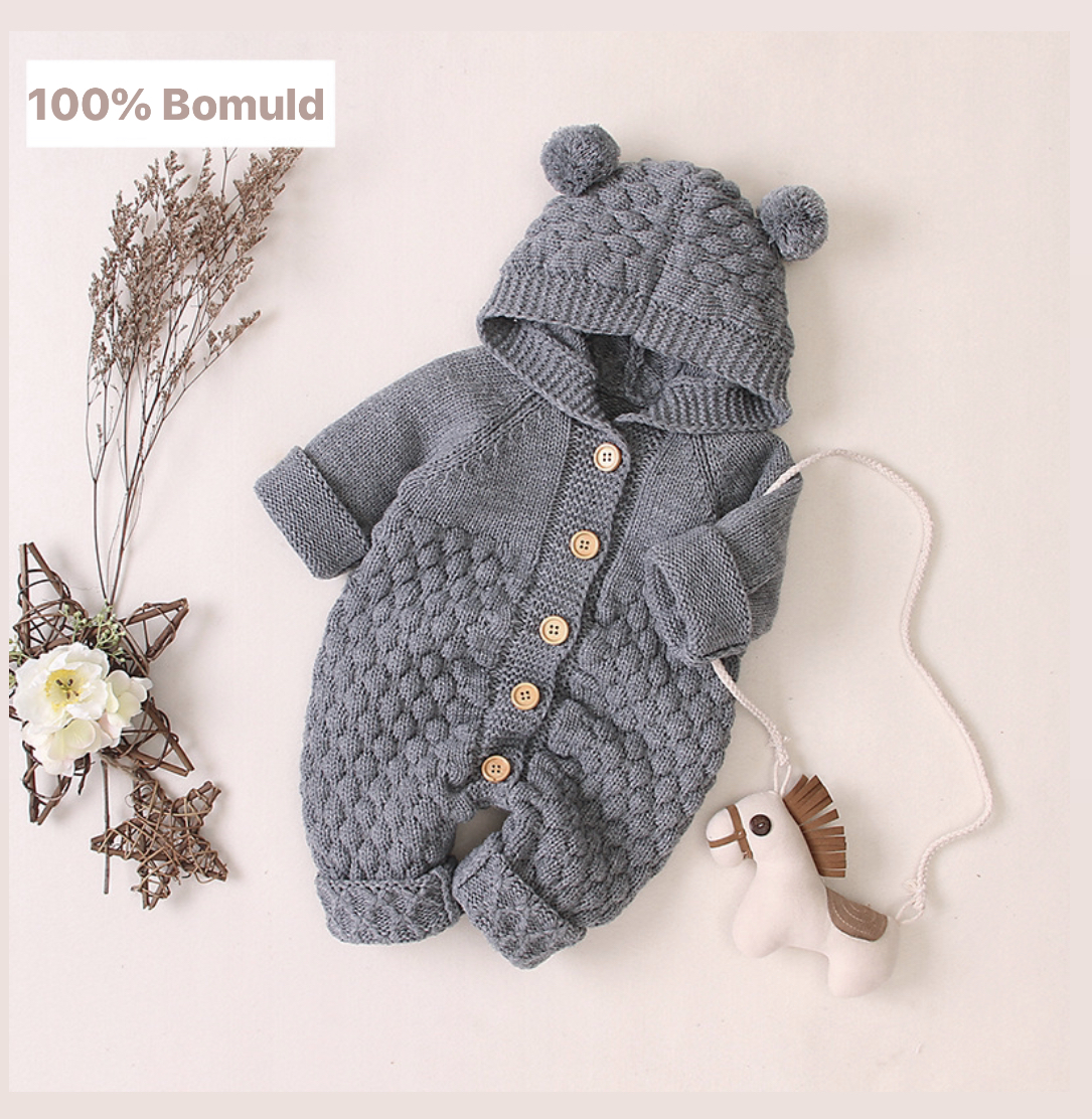Knit jumpsuit (Gray) (100% Cotton)