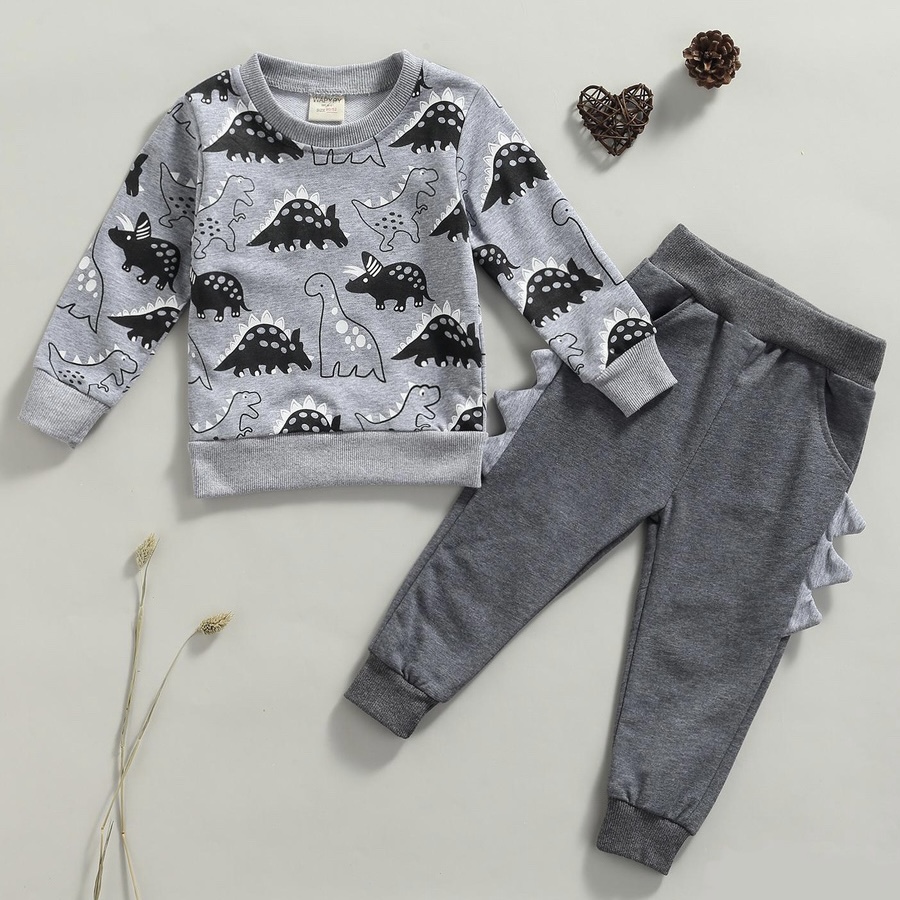 Set with dinosaurs (gray set)