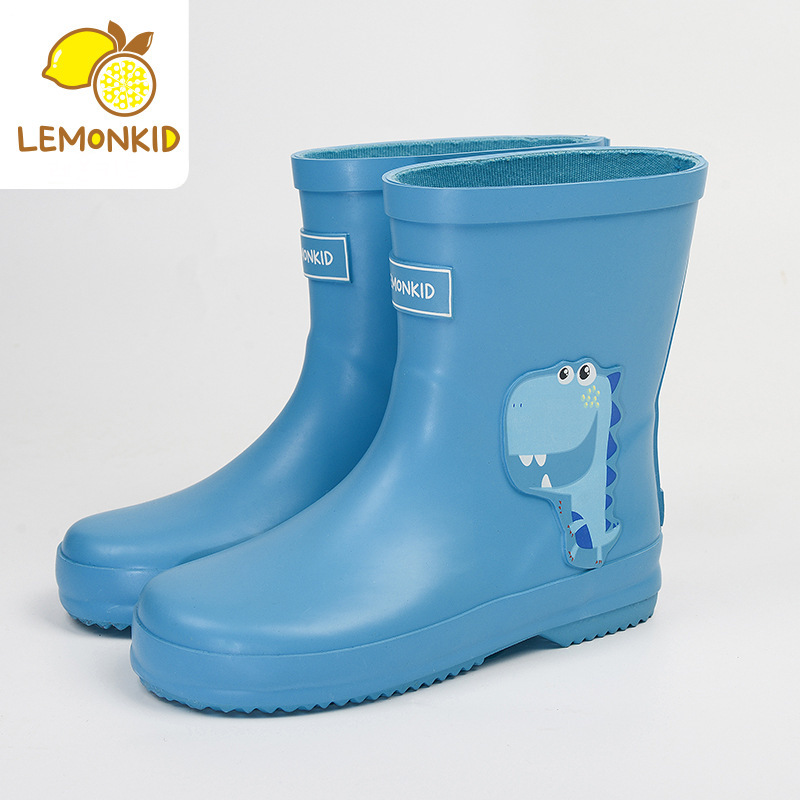 Rubber boots with dino